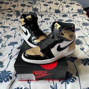 Jordan 1 retro high nrg gold toe men 4 women 5.5